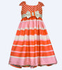 Bonnie Jean Dot to Stripe Shantung Party Dress