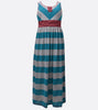 Bonnie Jean Turquoise Stripe Maxi