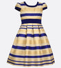 Bonnie Jean Shantung to Sheer Stripe Dress