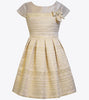 Bonnie Jean gold brocade dress