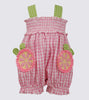 Bonnie Jean Grapefruit seersucker coverall