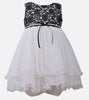 Bonnie Jean Black and White Lace Mesh Party Dress