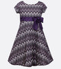 Bonnie Jean purple chevron dress