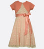 Bonnie Jean Coral Lace Dress with Cardigan