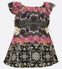 Bonnie Jean Printed Challis Flutter Dress