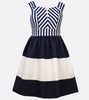 Mitered Stripe Nautical Dress