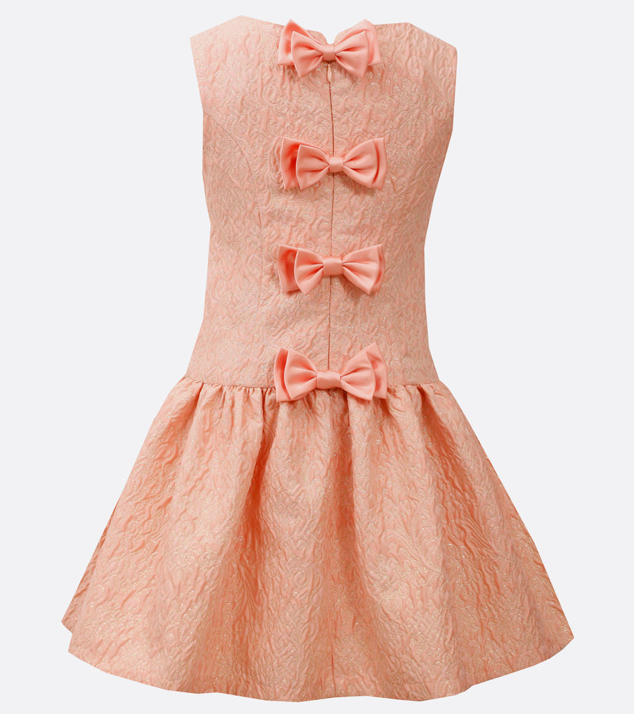 Bonnie Jean Jacquard Bow Back Dress