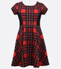 Bonnie Jean plaid skater dress