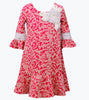 Bonnie Jean jacquard print dress