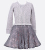 Bonnie Jean plus size lace dress with knit sweater