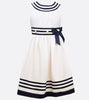 Bonnie Jean White Nautical Dress