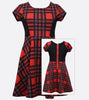 Bonnie Jean plaid skater dress